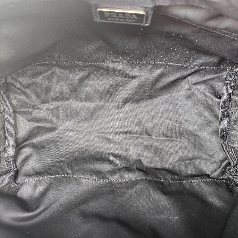 Prada Black Nylon Double Zip Large Toiletry Case Bag - Picture 6 of 7